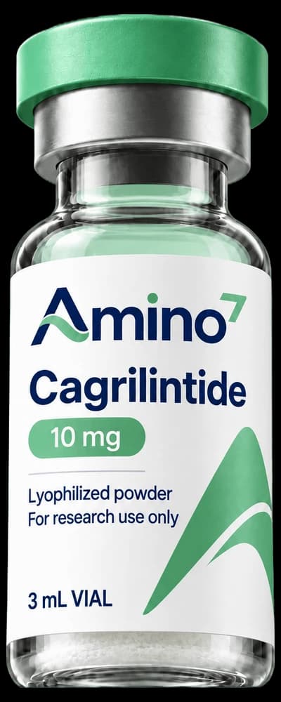 Fiole de Cagrilintide Amino7, photo de laboratoire