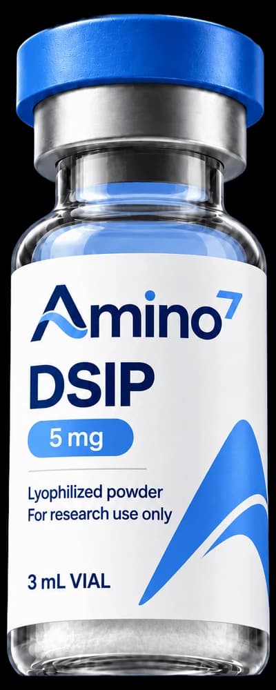 Fiole de DSIP Amino7, photo de laboratoire