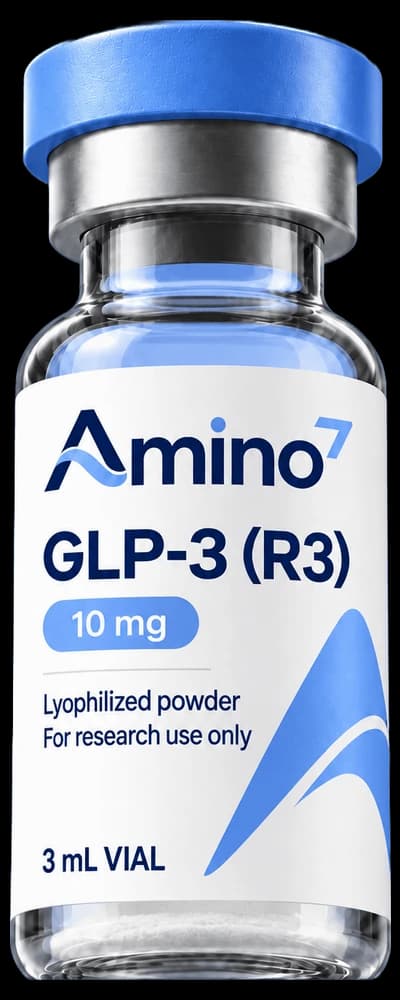 Fiole de GLP-3 (R3) Amino7, photo de laboratoire