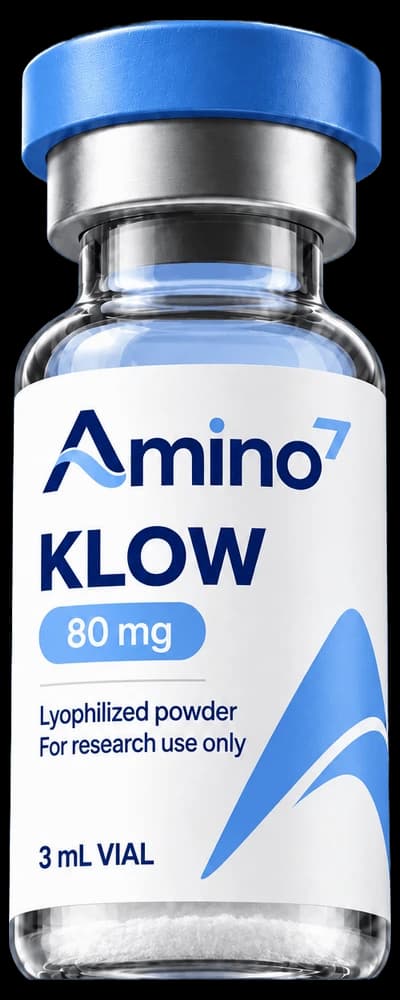 Fiole de KLOW Amino7, photo de laboratoire