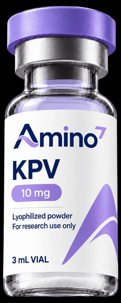 Fiole de KPV Amino7, photo de laboratoire