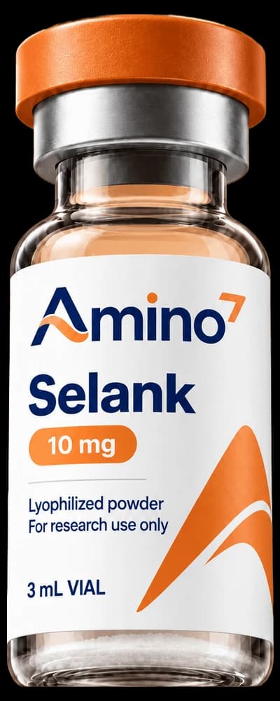 Fiole de Selank Amino7, photo de laboratoire